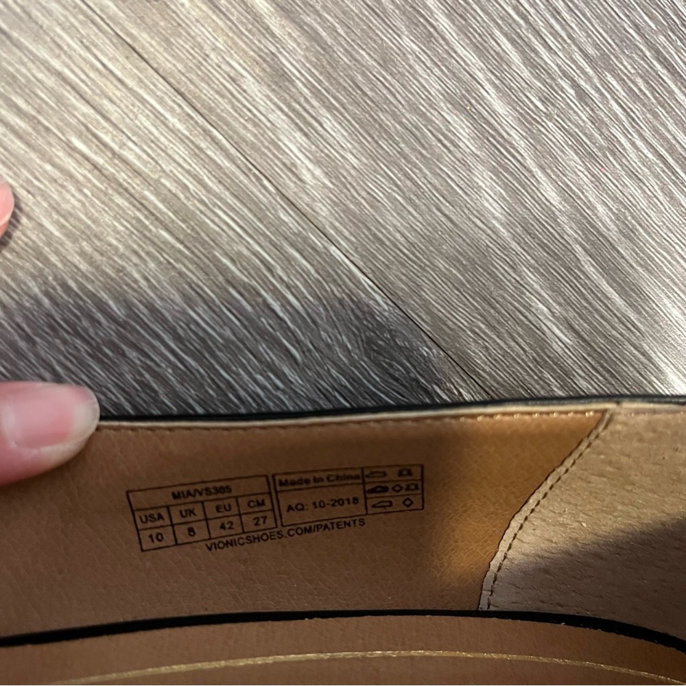 Vionic Women Madison Mia Black Pump Size 10 Block Heel Classic Capsule - Picture 4 of 10